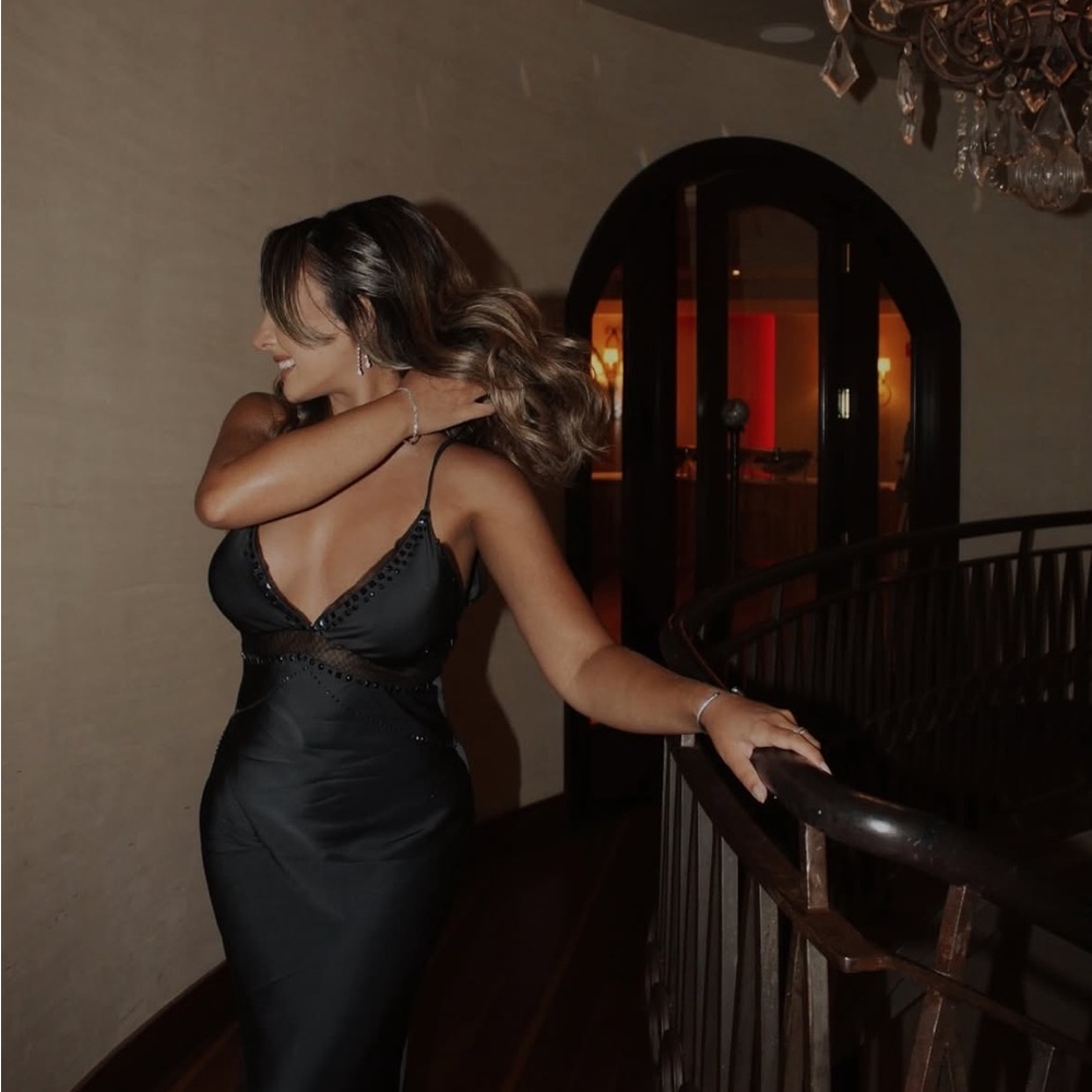 ZARA Satin Maxi Dress